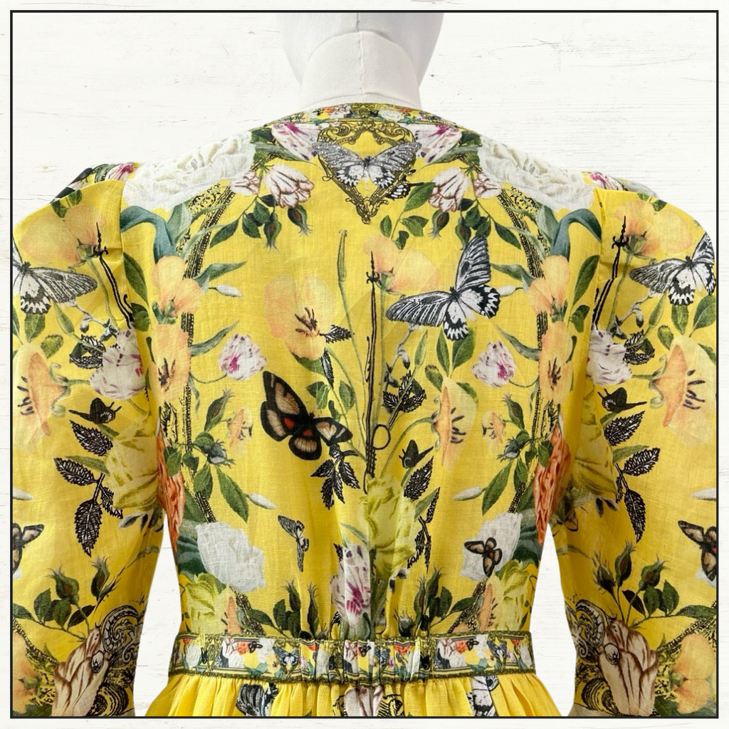 PUFF SLEEVE LONG DRESS