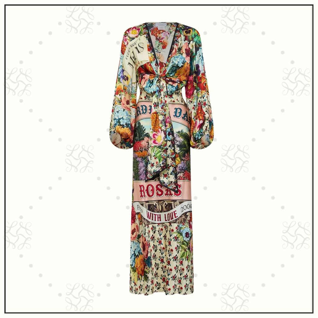 BLOUSON SLEEVE BIAS DRESS