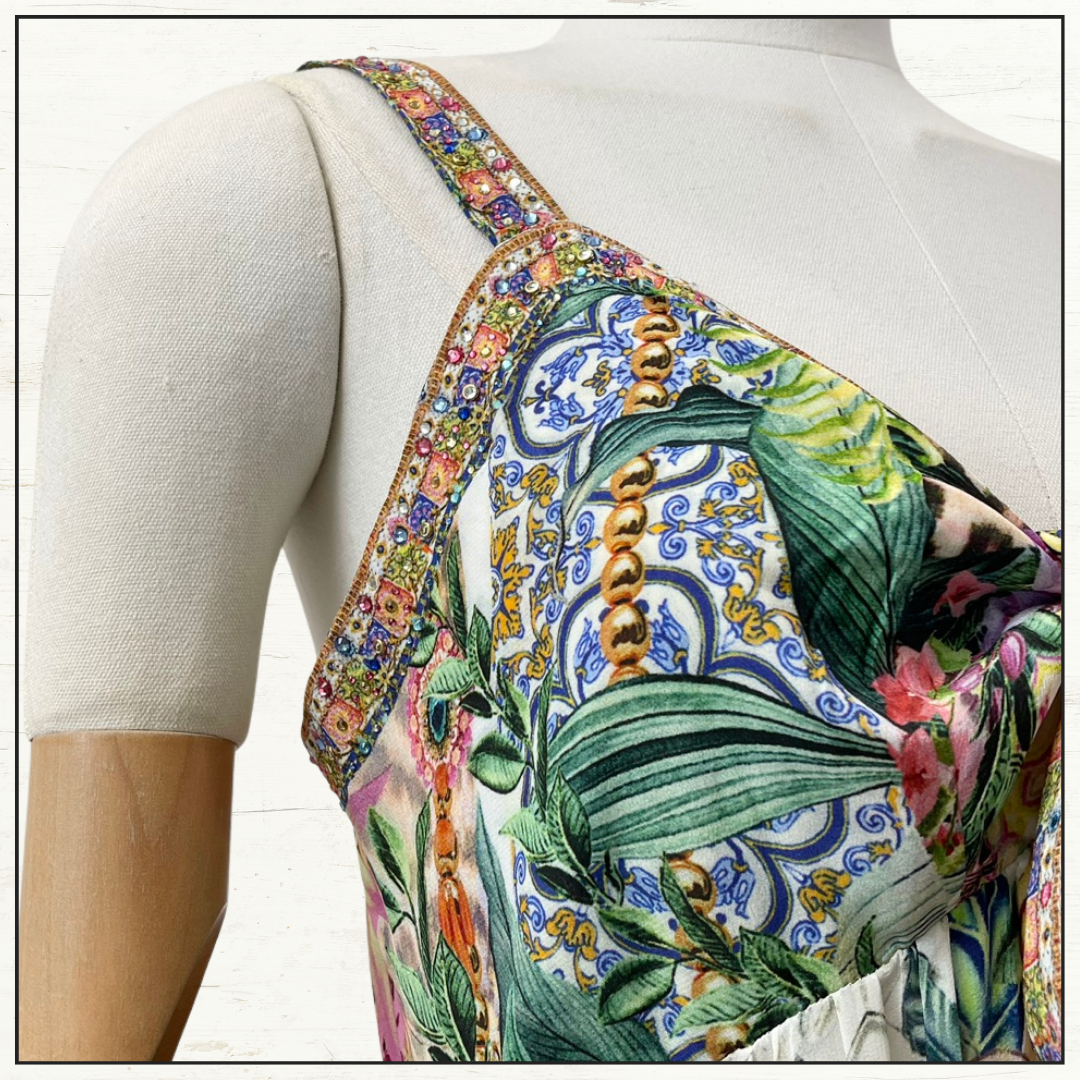 TIE FRONT HIGH LOW DRESS