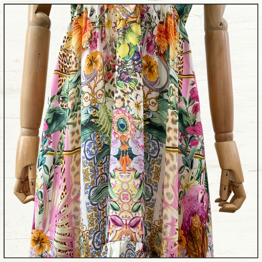 TIE FRONT HIGH LOW DRESS