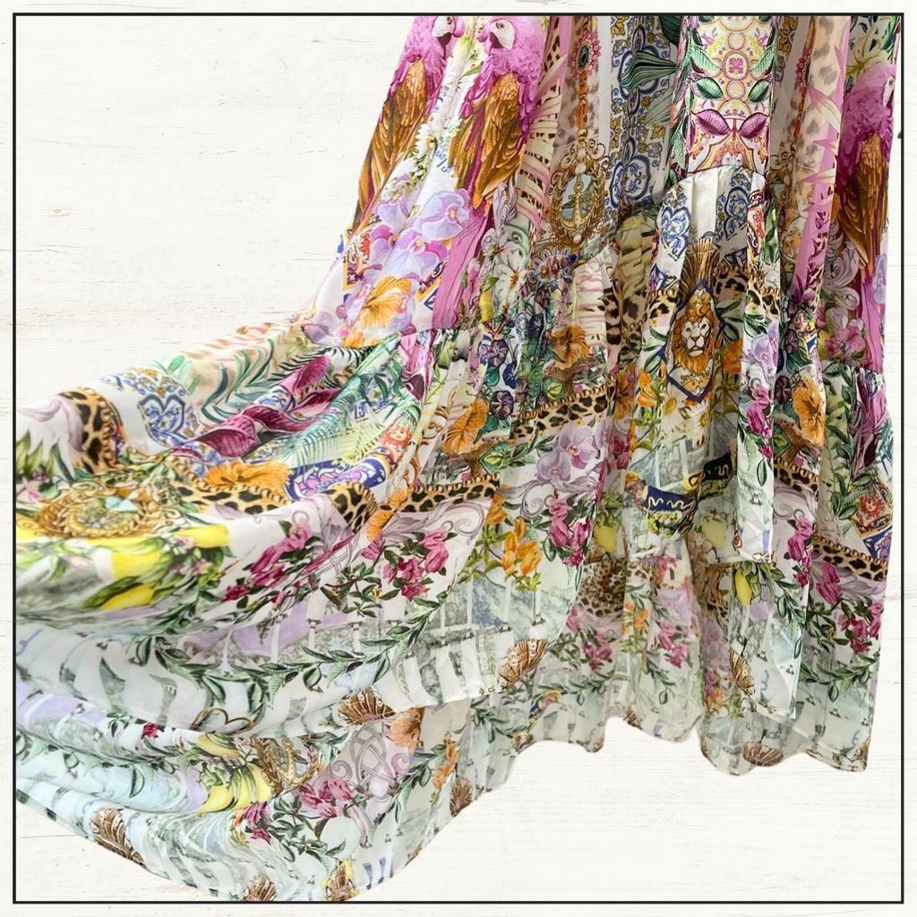 TIE FRONT HIGH LOW DRESS