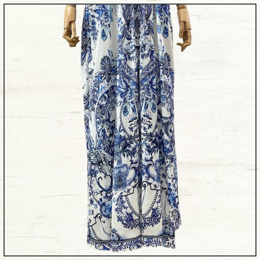 TIE SHOULDER LONG DRESS