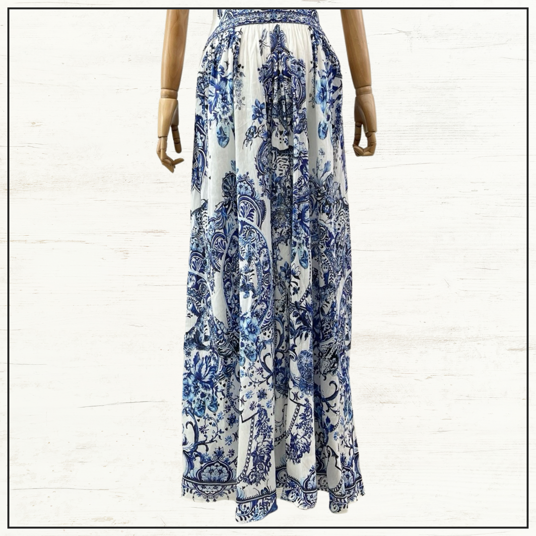 TIE SHOULDER LONG DRESS