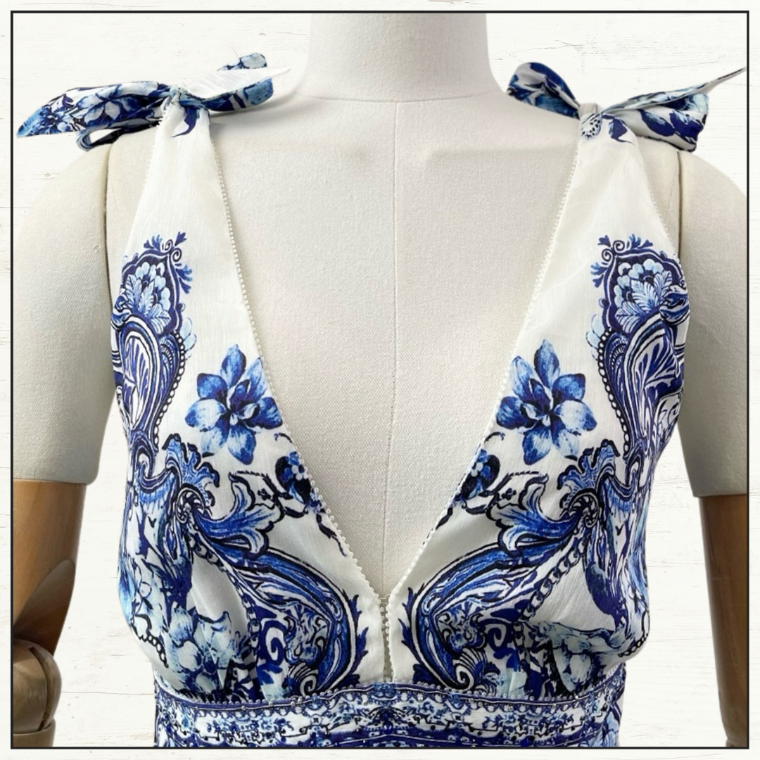 TIE SHOULDER LONG DRESS