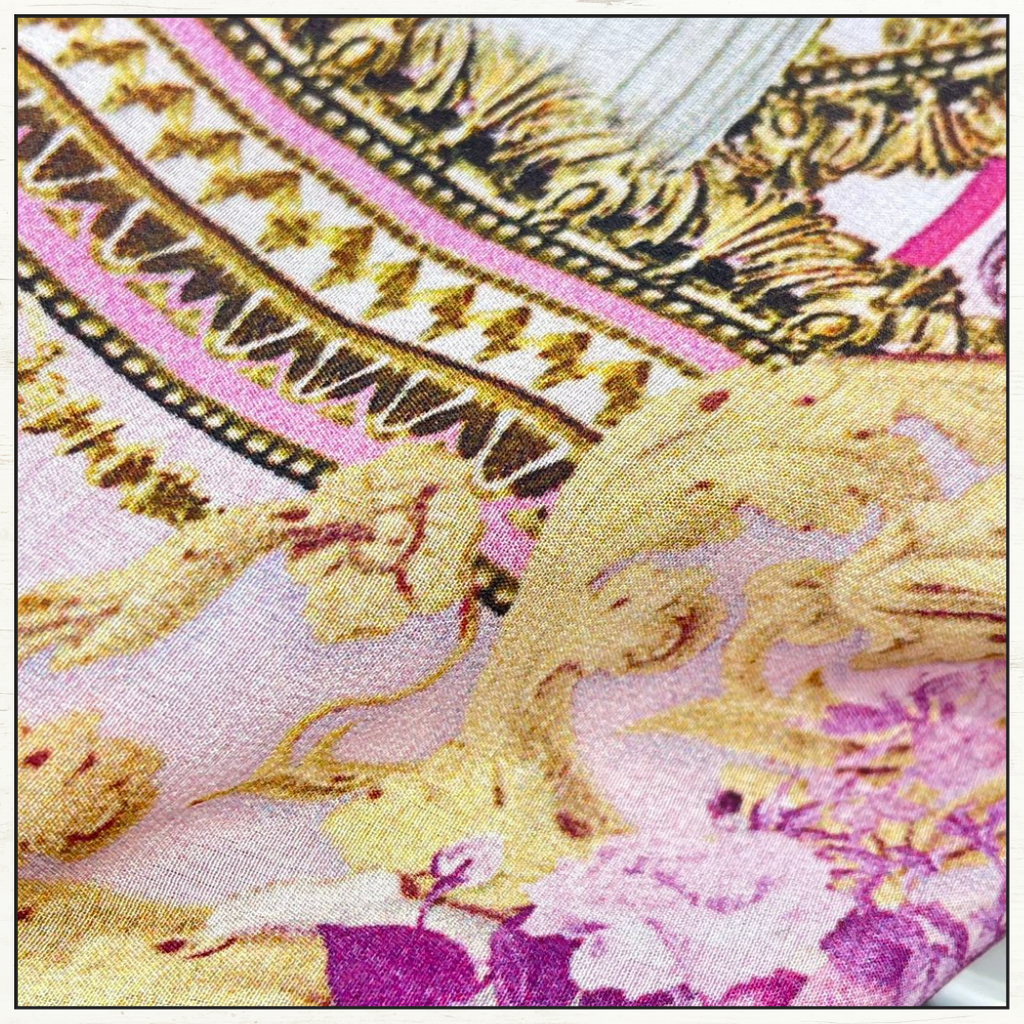 WAISTED DRESS WITH HEM RUFFLE