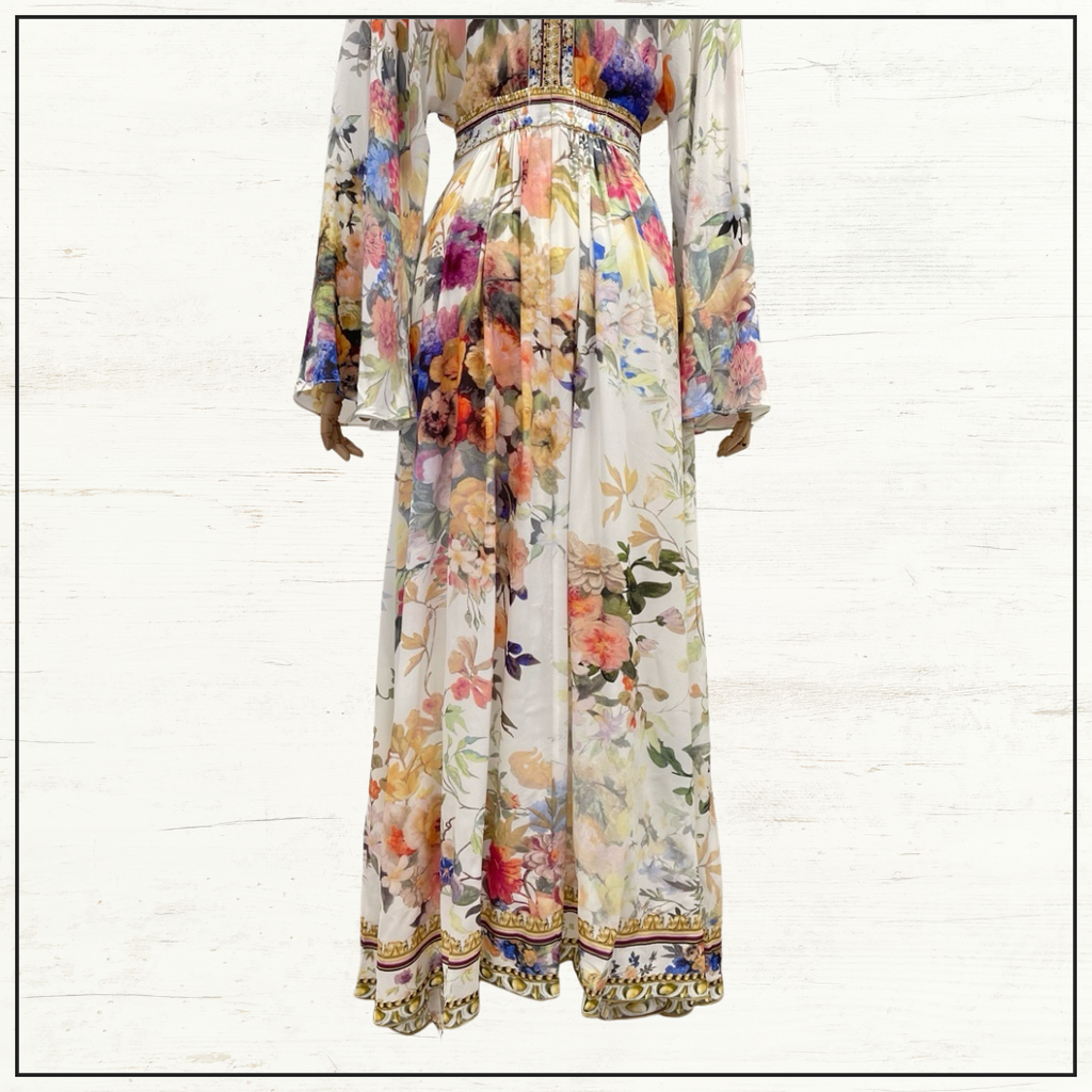 GATHERED KIMONO DRESS