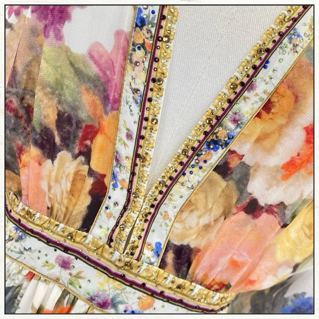 GATHERED KIMONO DRESS