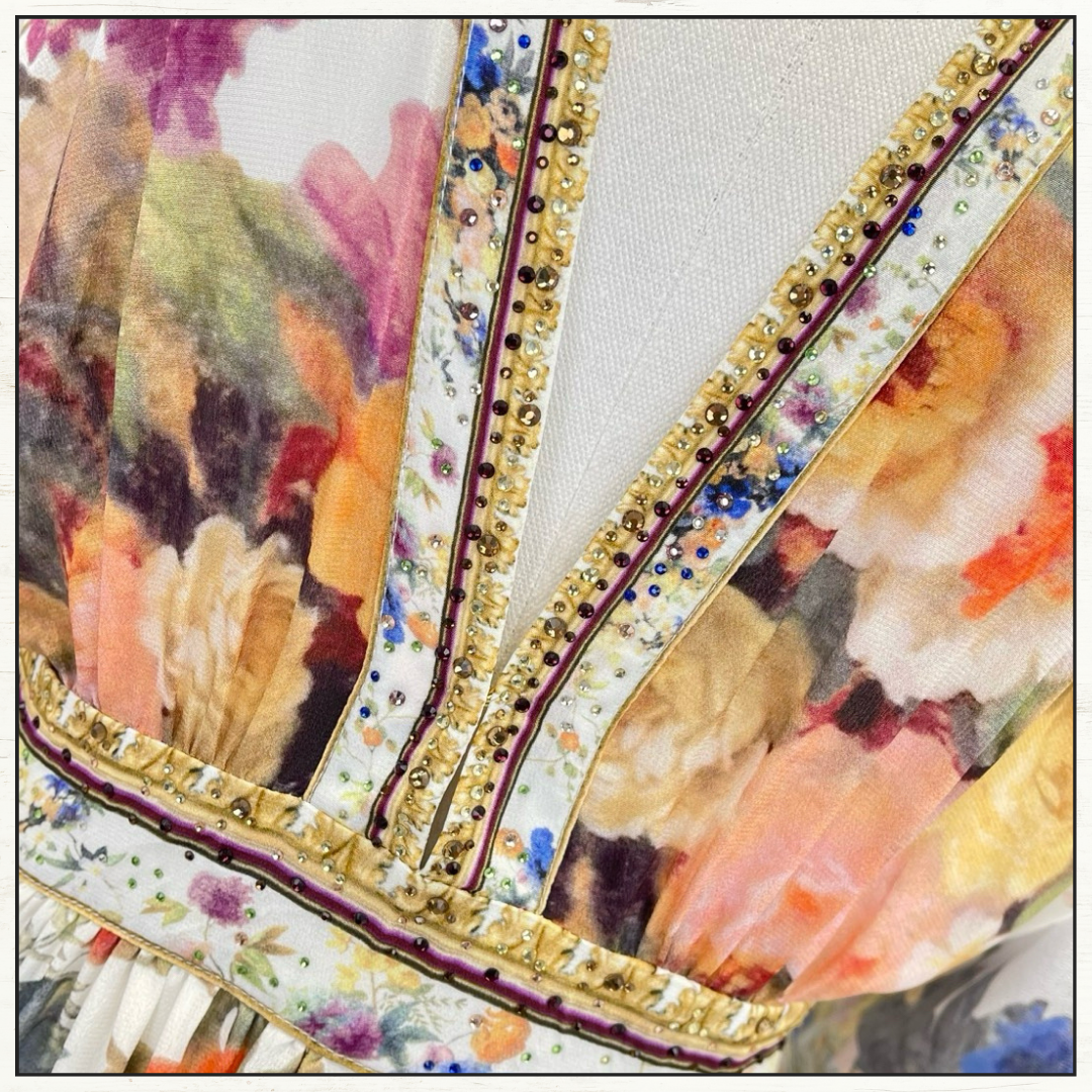 GATHERED KIMONO DRESS