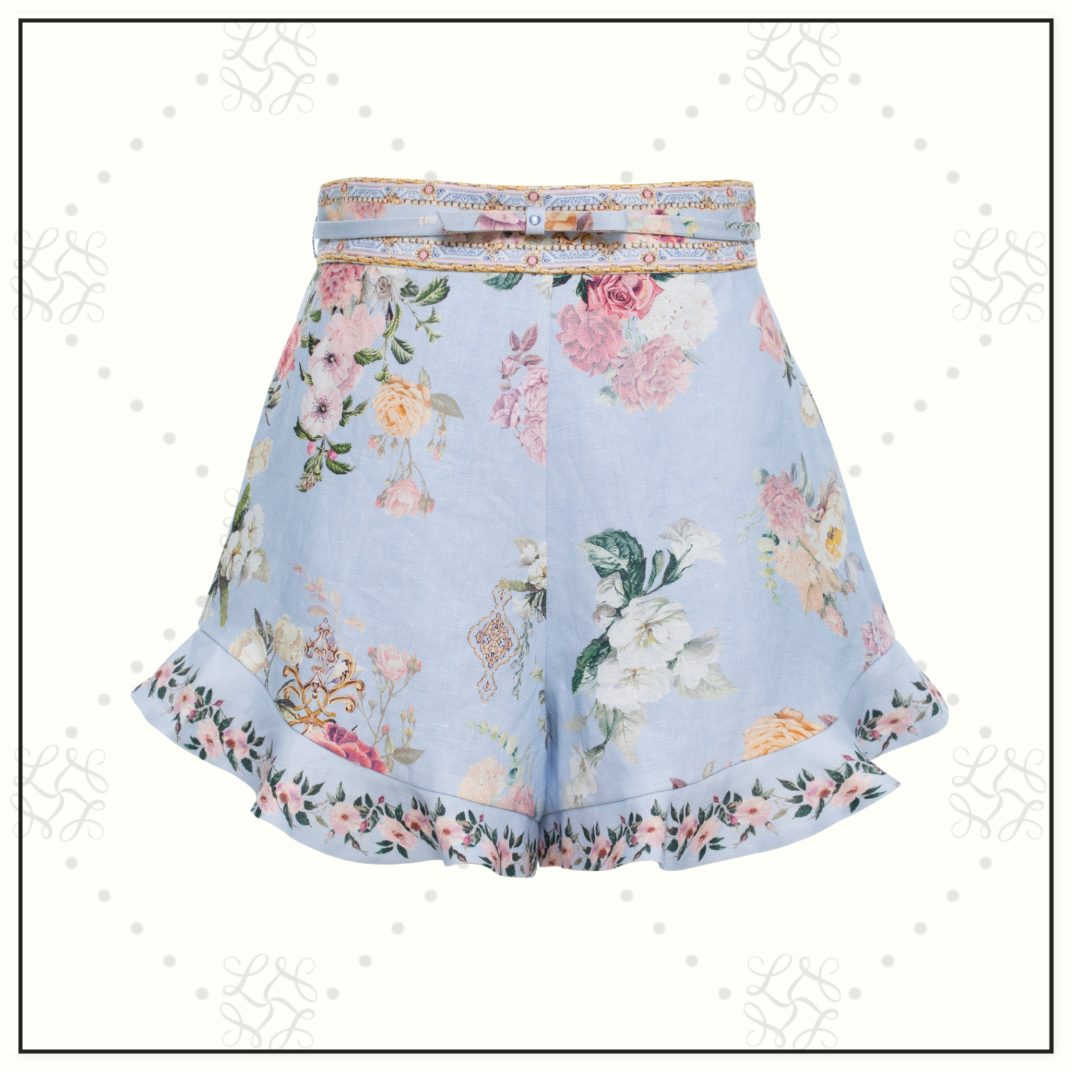 RUFFLED TOP WITH SHORTS