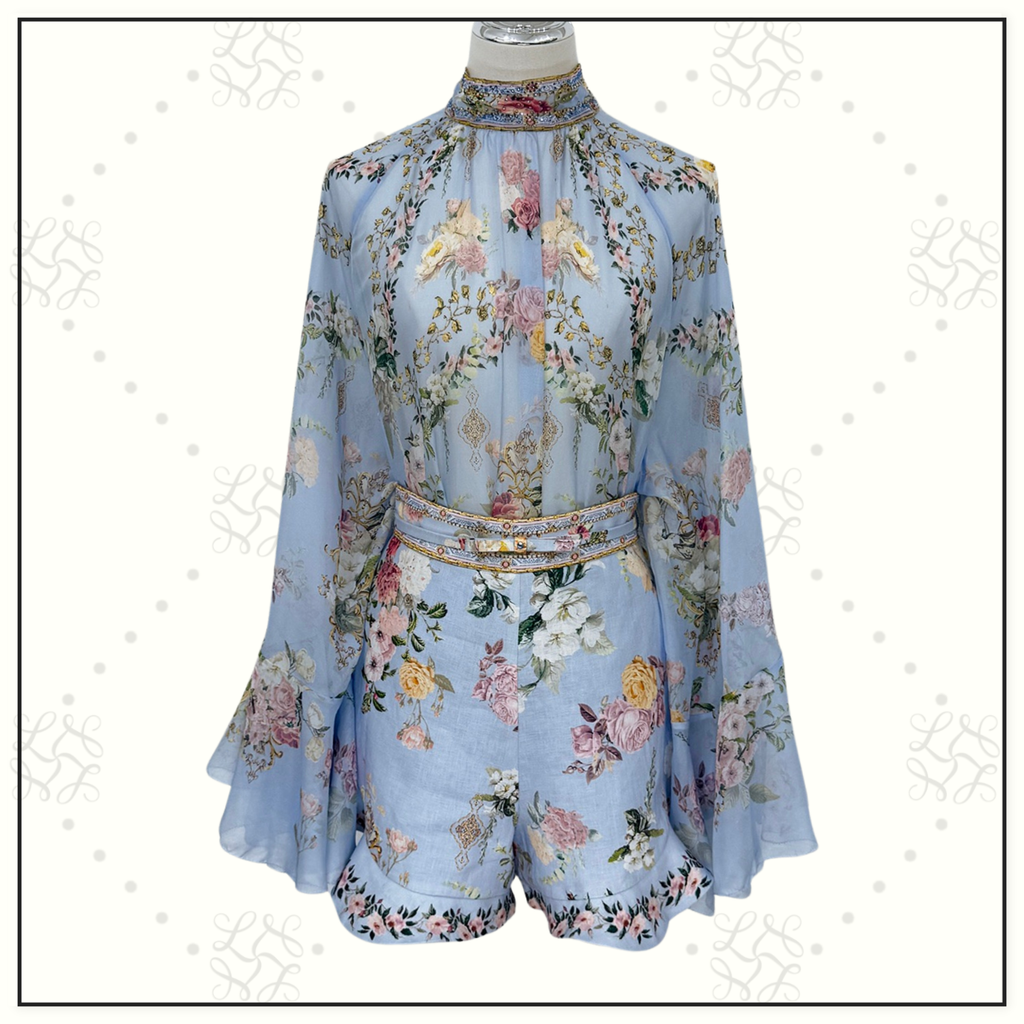 RUFFLED TOP WITH SHORTS