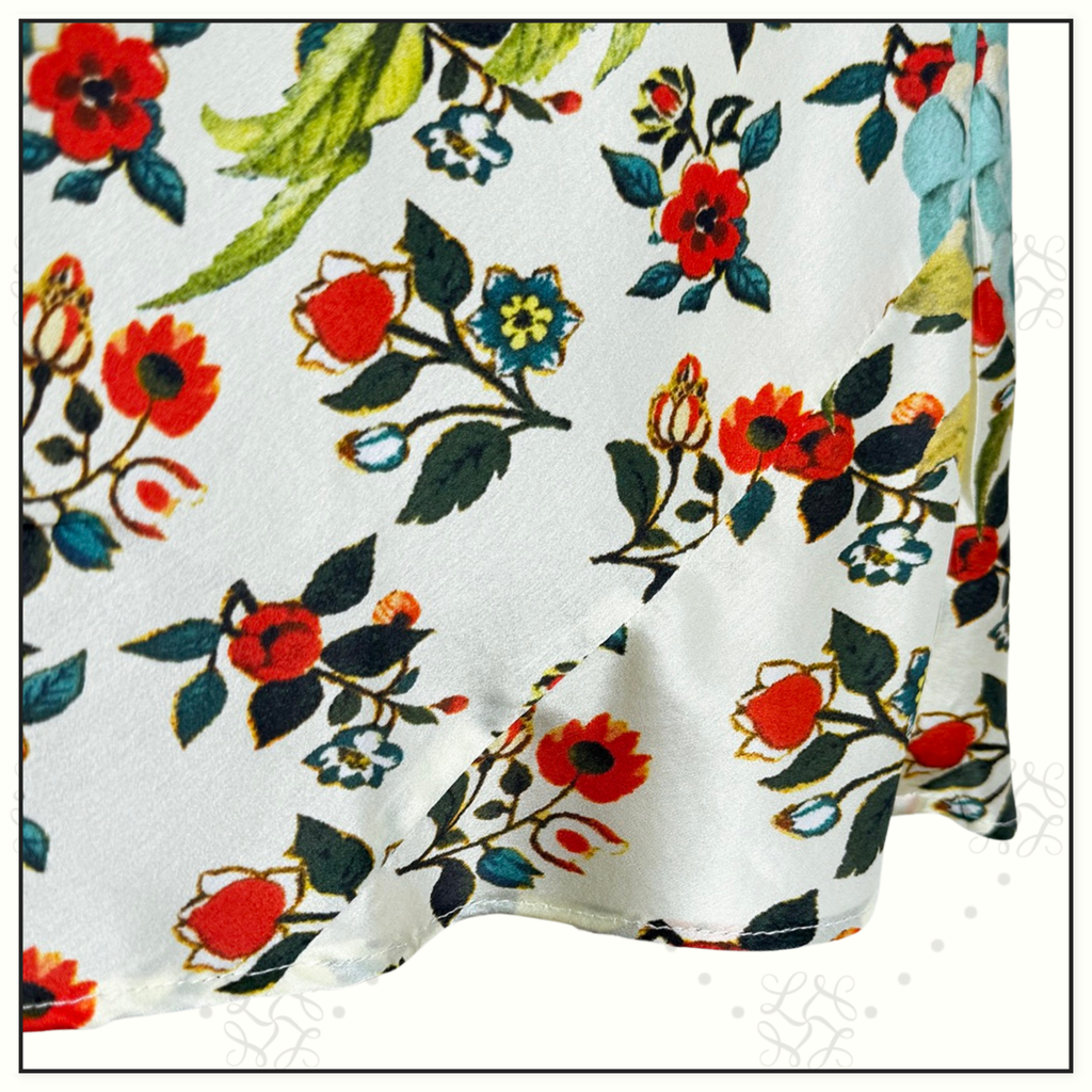 BLOUSON SLEEVE BIAS DRESS