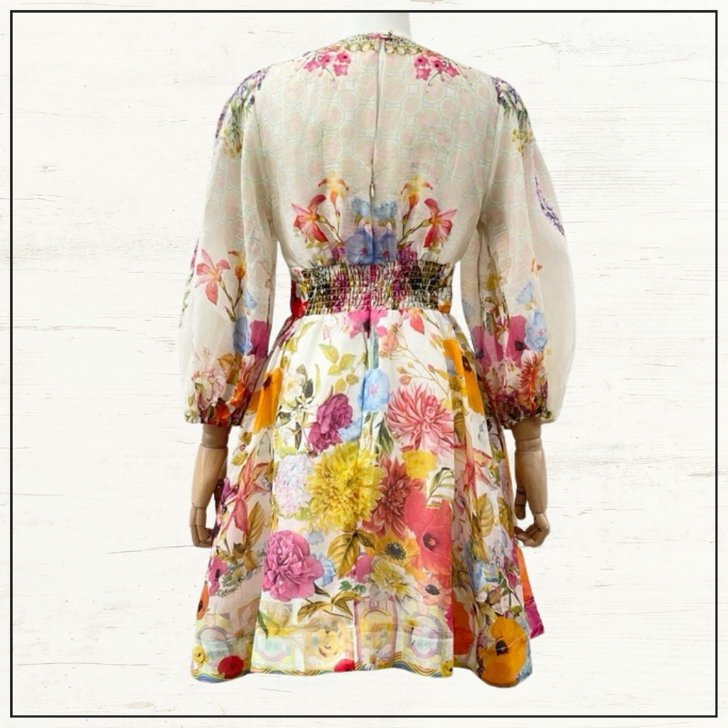 BLOUSON FLARED DRESS