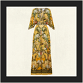 WAISTED DRESS WITH HEM RUFFLE