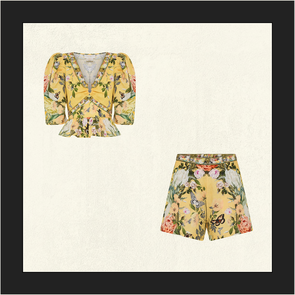 PUFF SLEEVE TOP & SHORTS