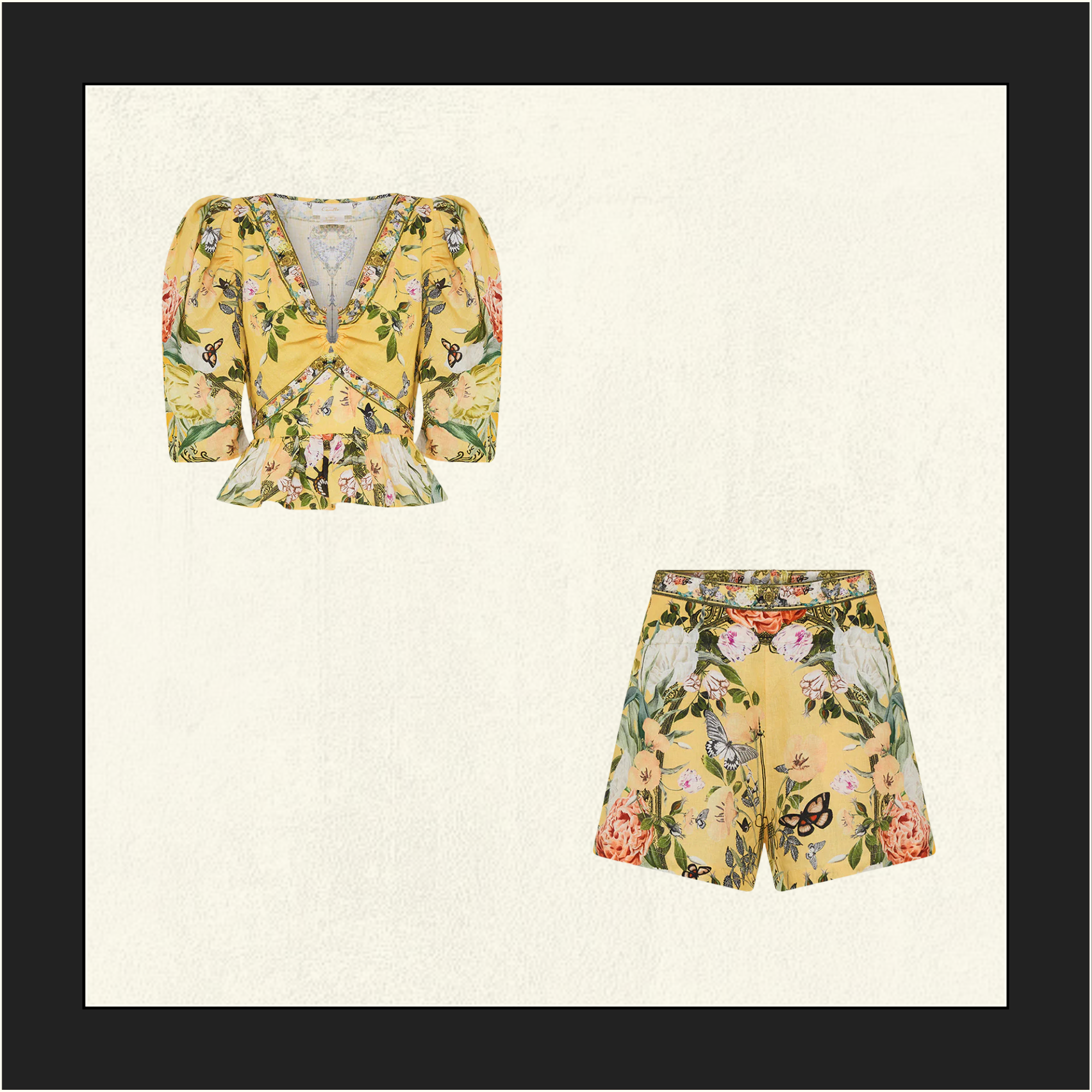 PUFF SLEEVE TOP & SHORTS