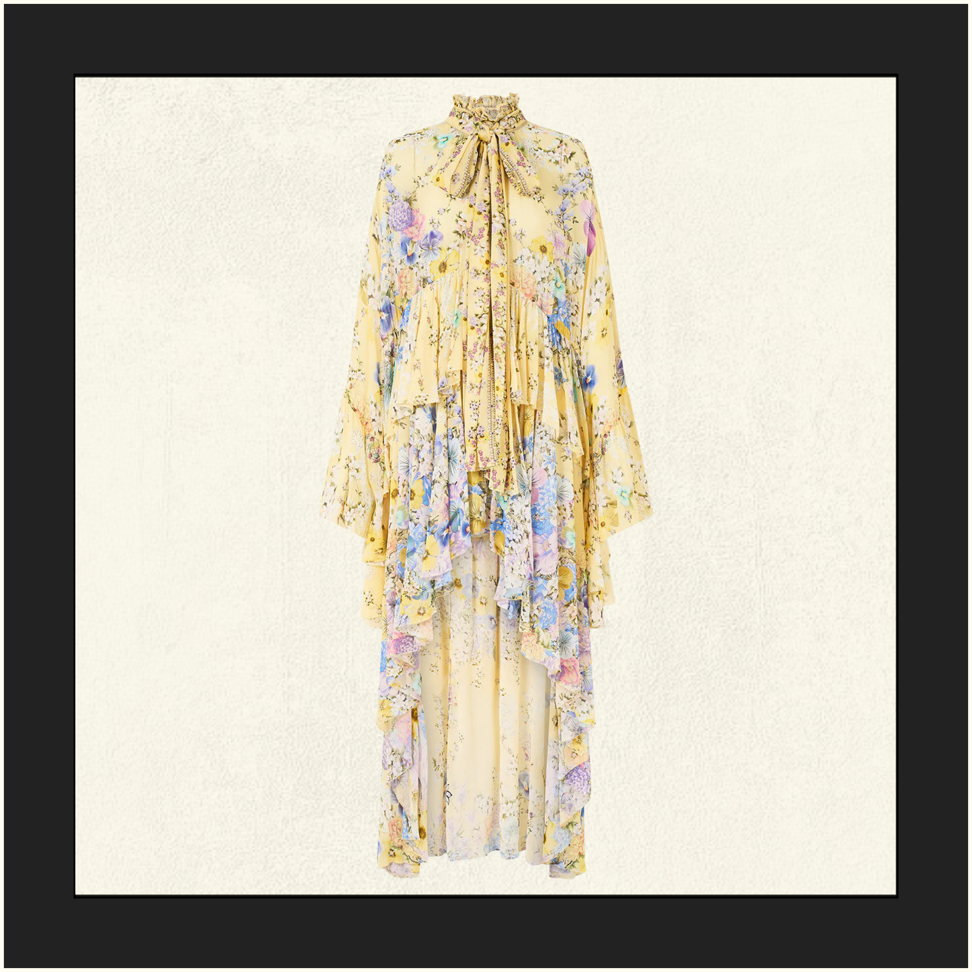 RUFFLE HIGH LOW DRESS
