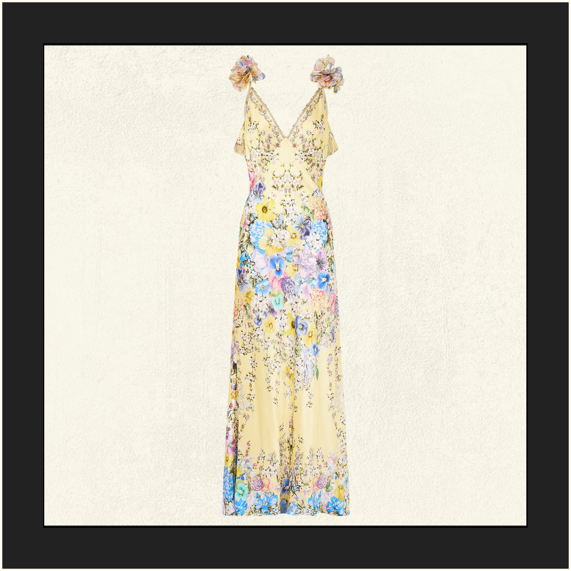 V NECK BIAS SLIP DRESS