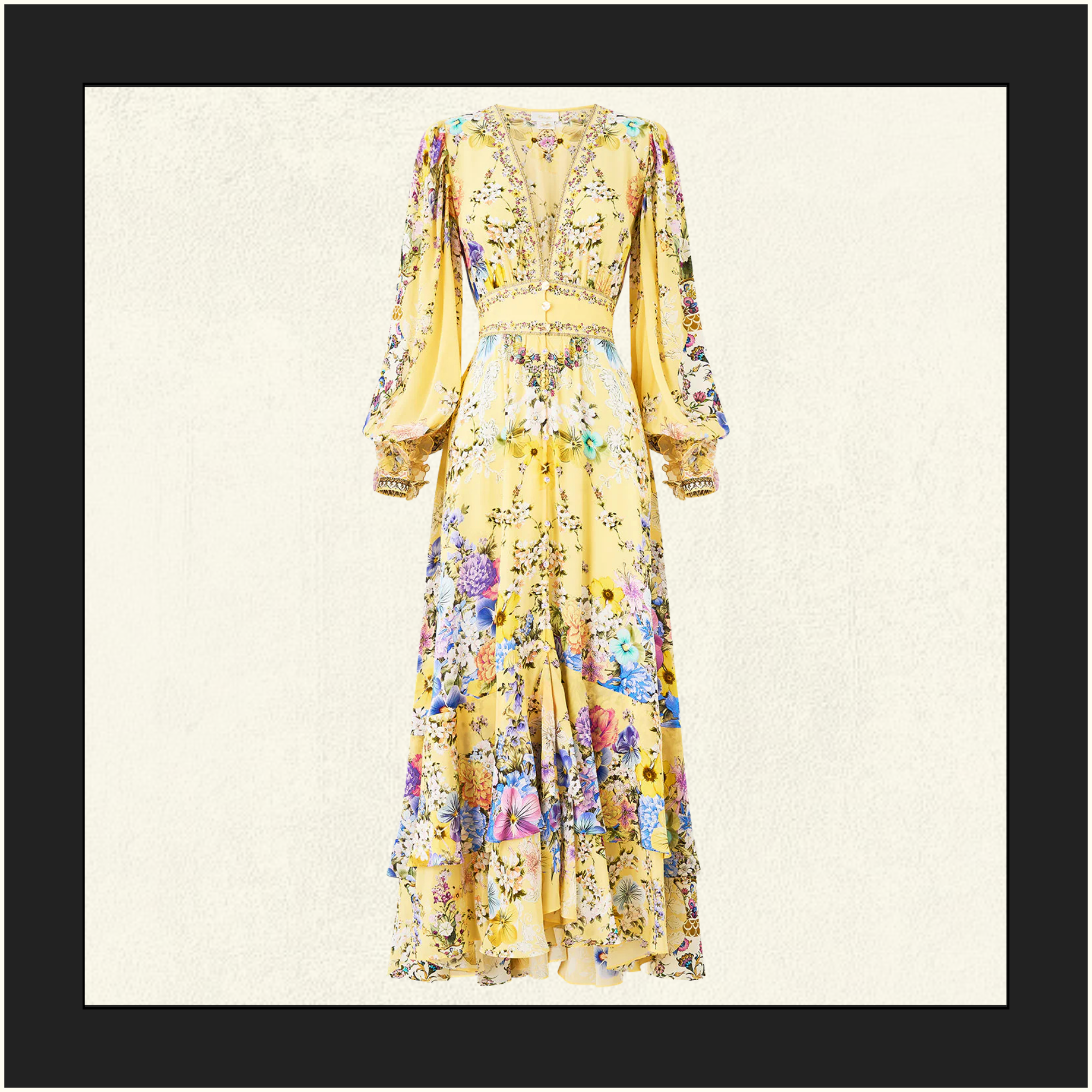LONG BUTTON FRONT DRESS