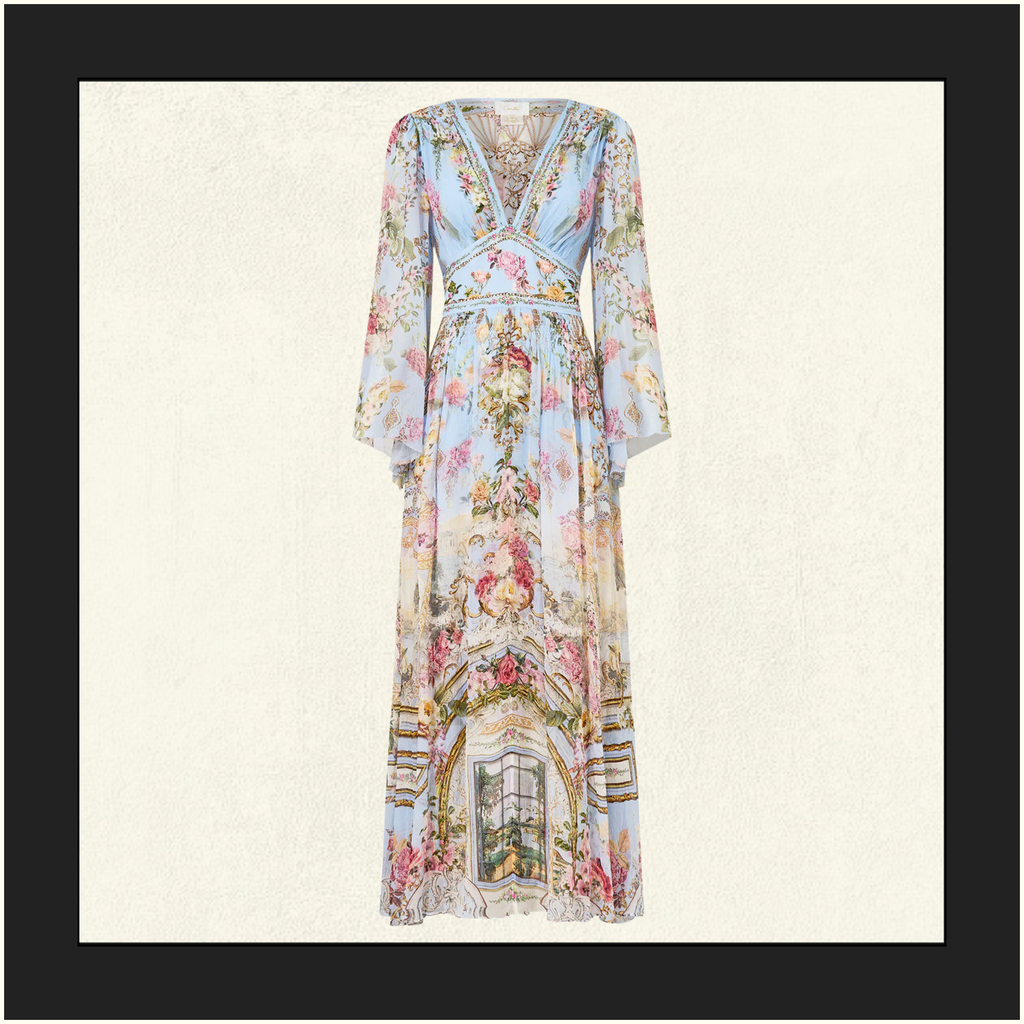 FLARED SLEEVE DRESS
