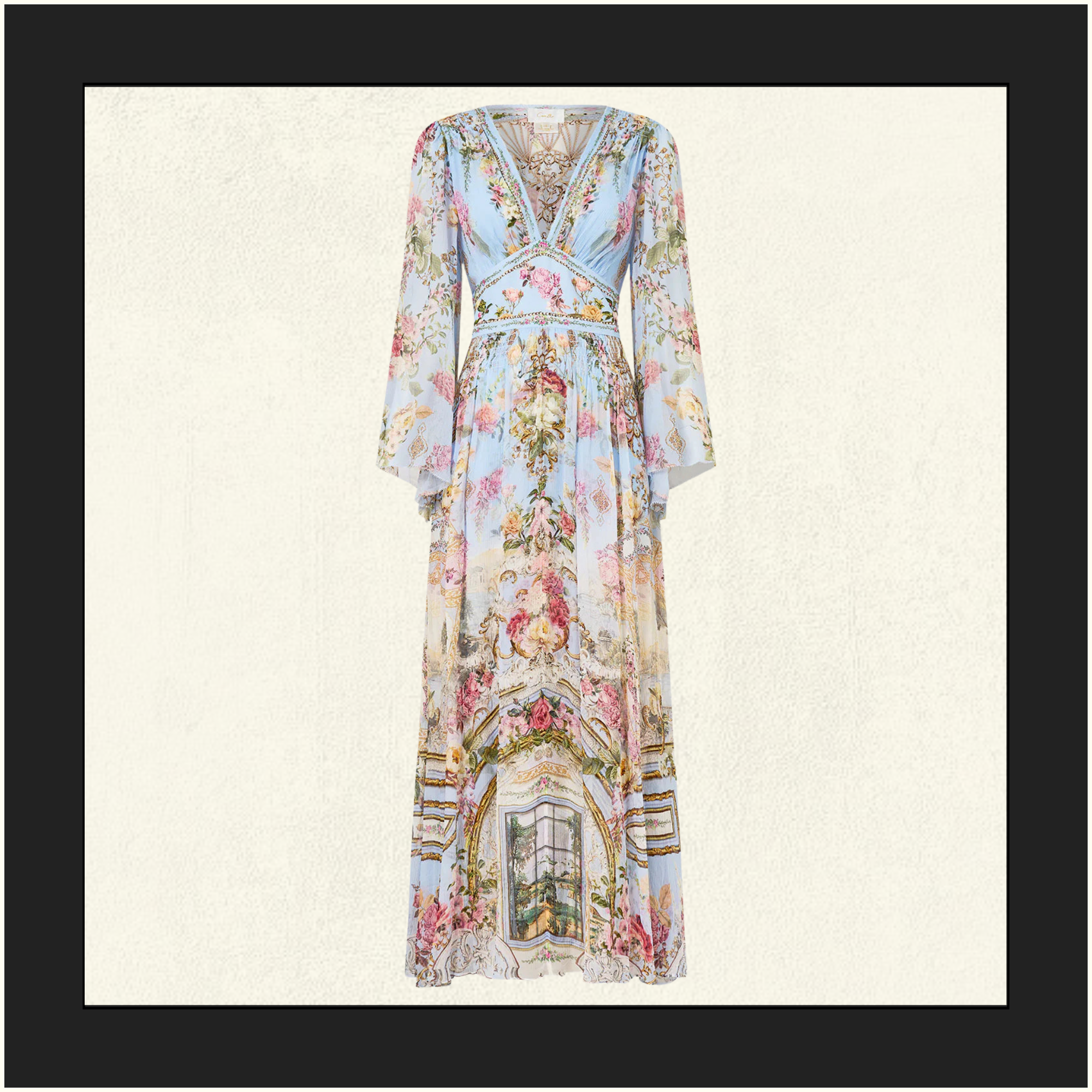 FLARED SLEEVE DRESS