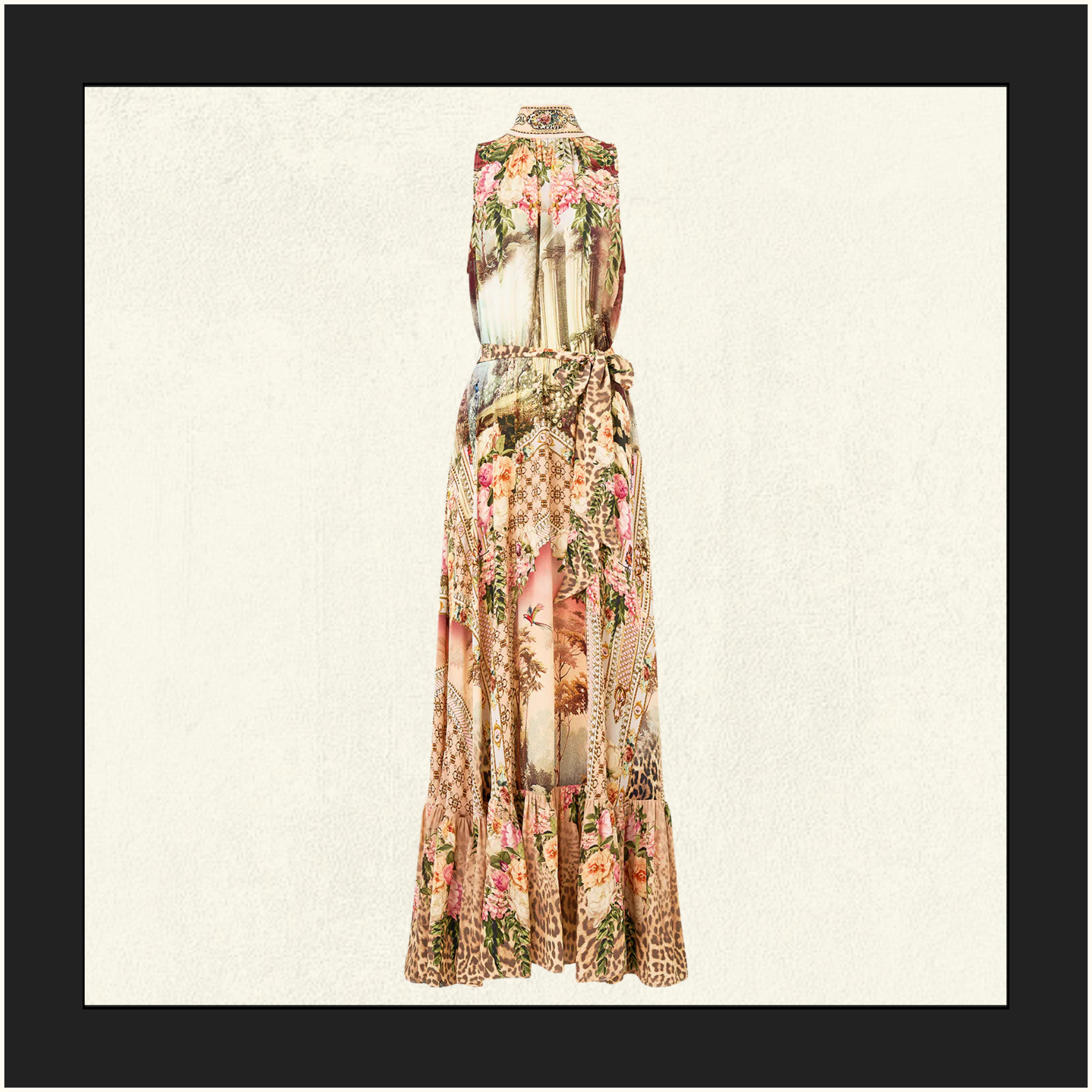 NECKTIE DRESS WITH ELASTICATED WAIST