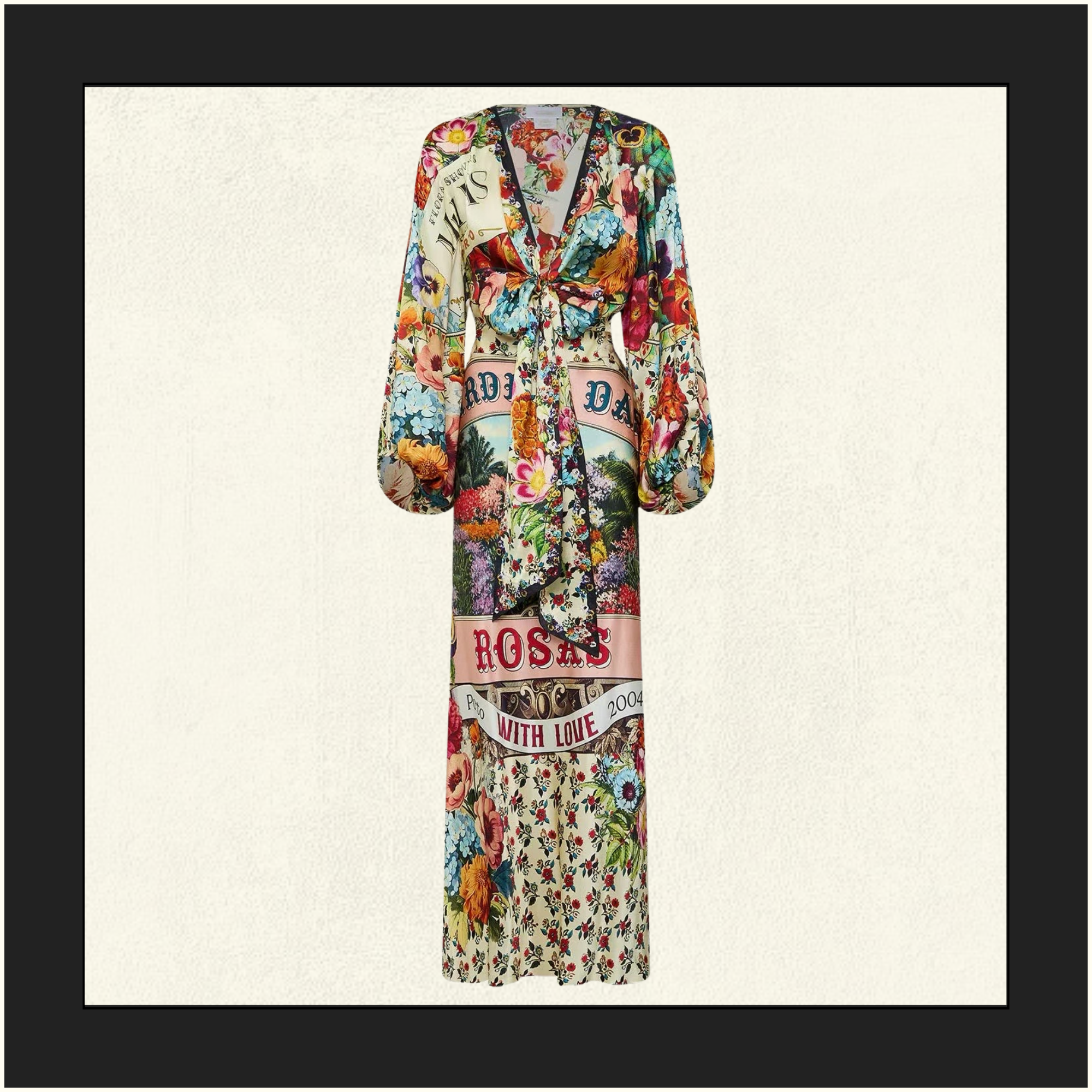 BLOUSON SLEEVE BIAS DRESS