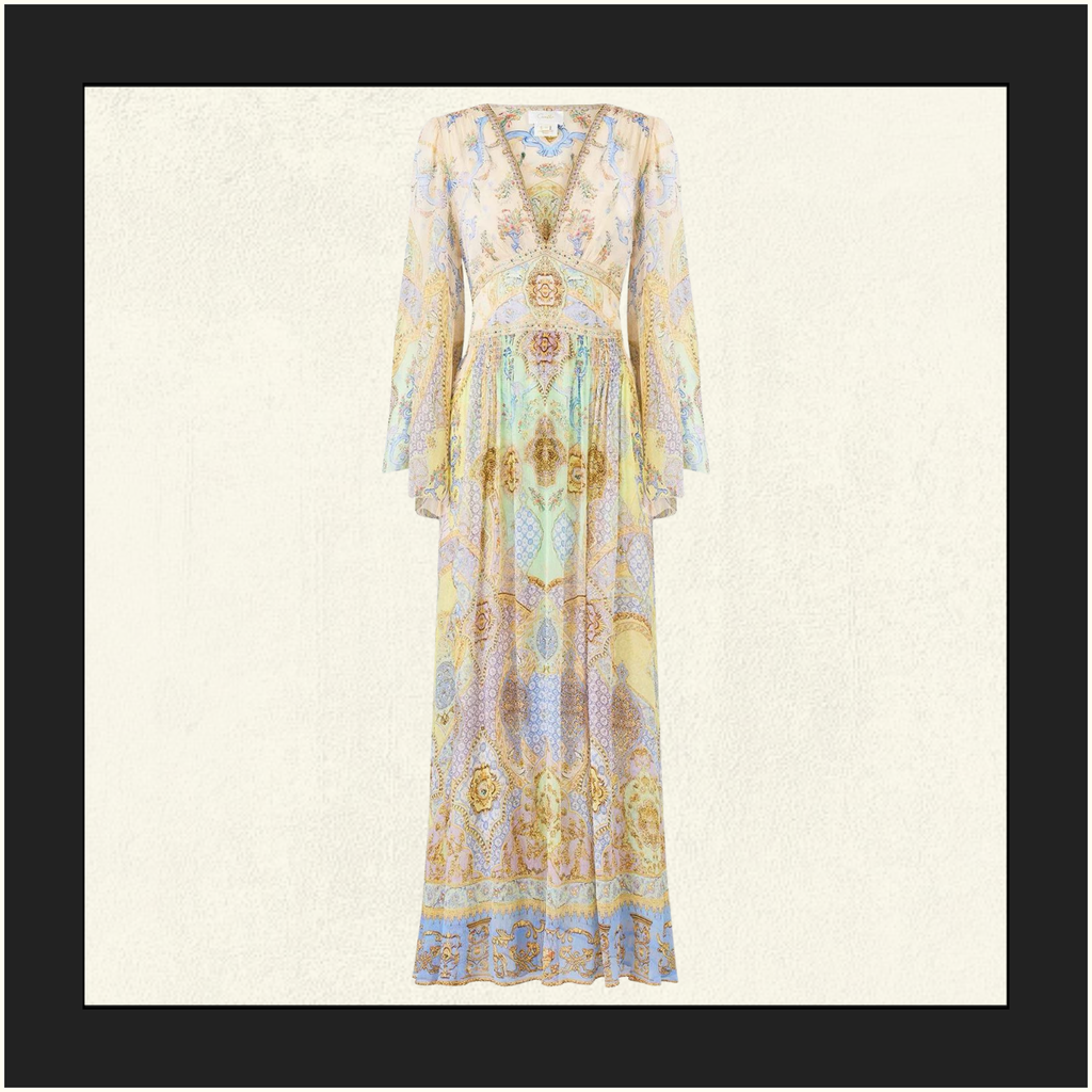 FLARED SLEEVE DRESS
