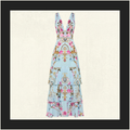 TIERED RUFFLE HEM DRESS