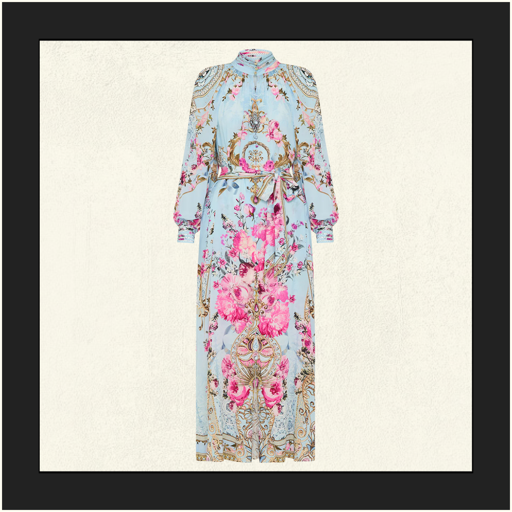 REGIAN SLEEVE MIDI SHIRT DRESS
