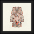 SHORT WRAP TIE DRESS