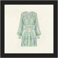 SHORT DRESS WITH BLOUSON SLEEVE