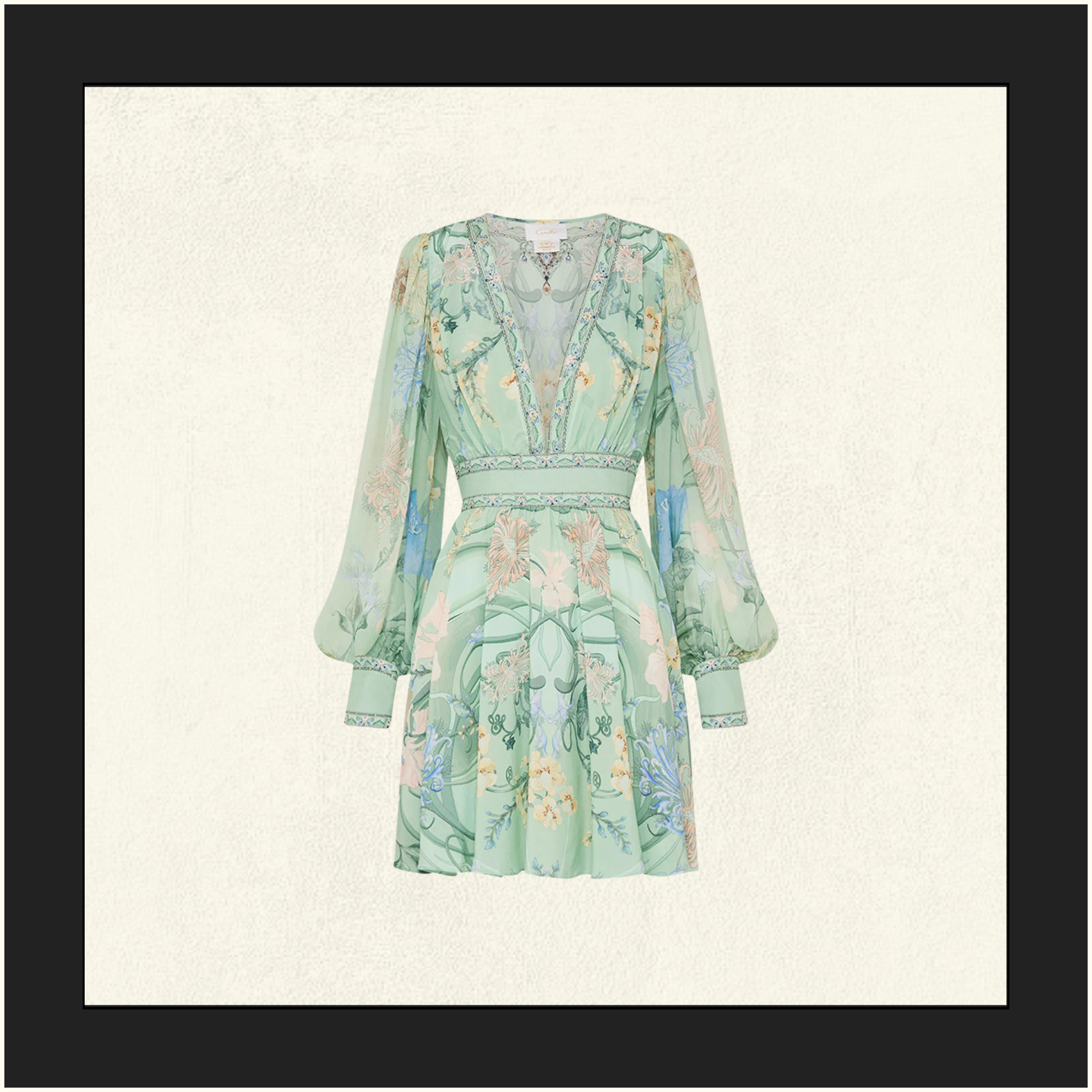 SHORT DRESS WITH BLOUSON SLEEVE