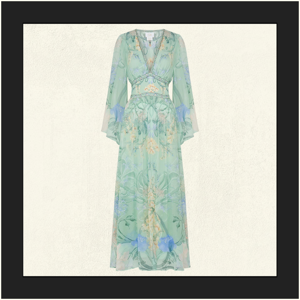 FLARED SLEEVE DRESS