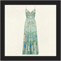 CUT OUT BODICE DRESS WITH TIERED SKIRT