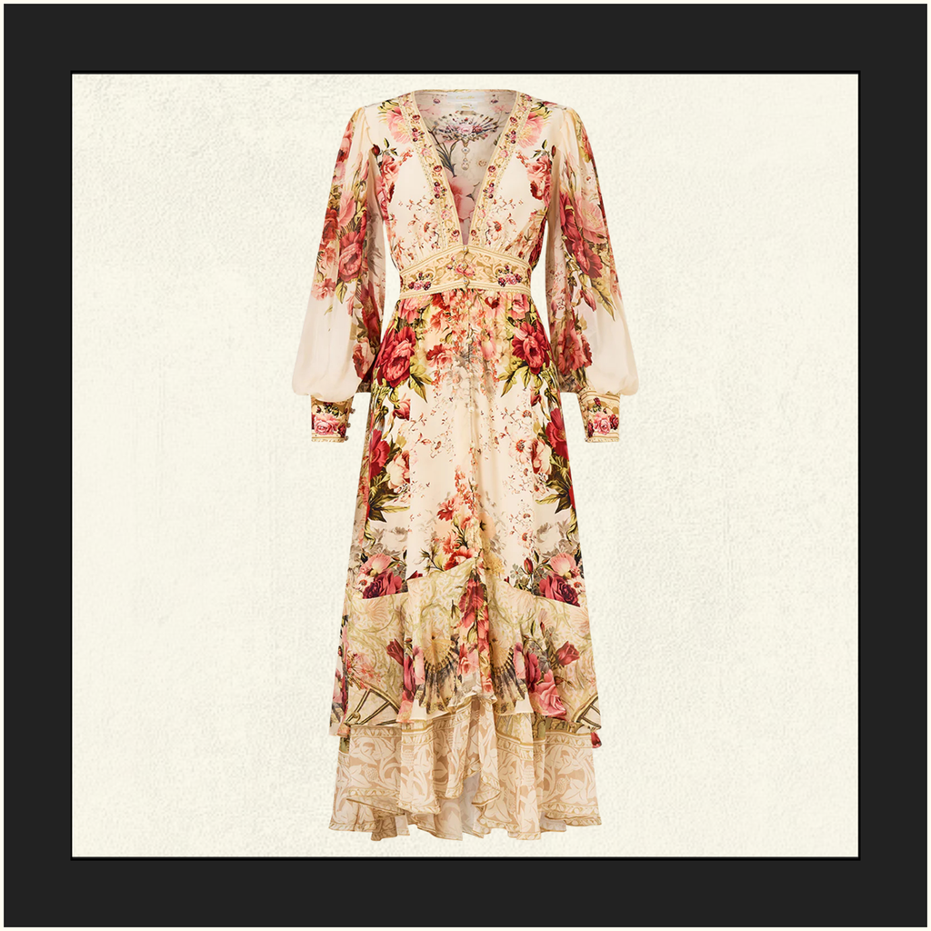 LONG BUTTON FRONT DRESS