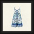 GATHERED BUST TIERED MINI DRESS