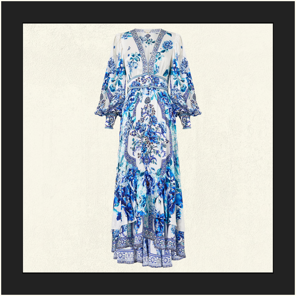 LONG BUTTON FRONT DRESS