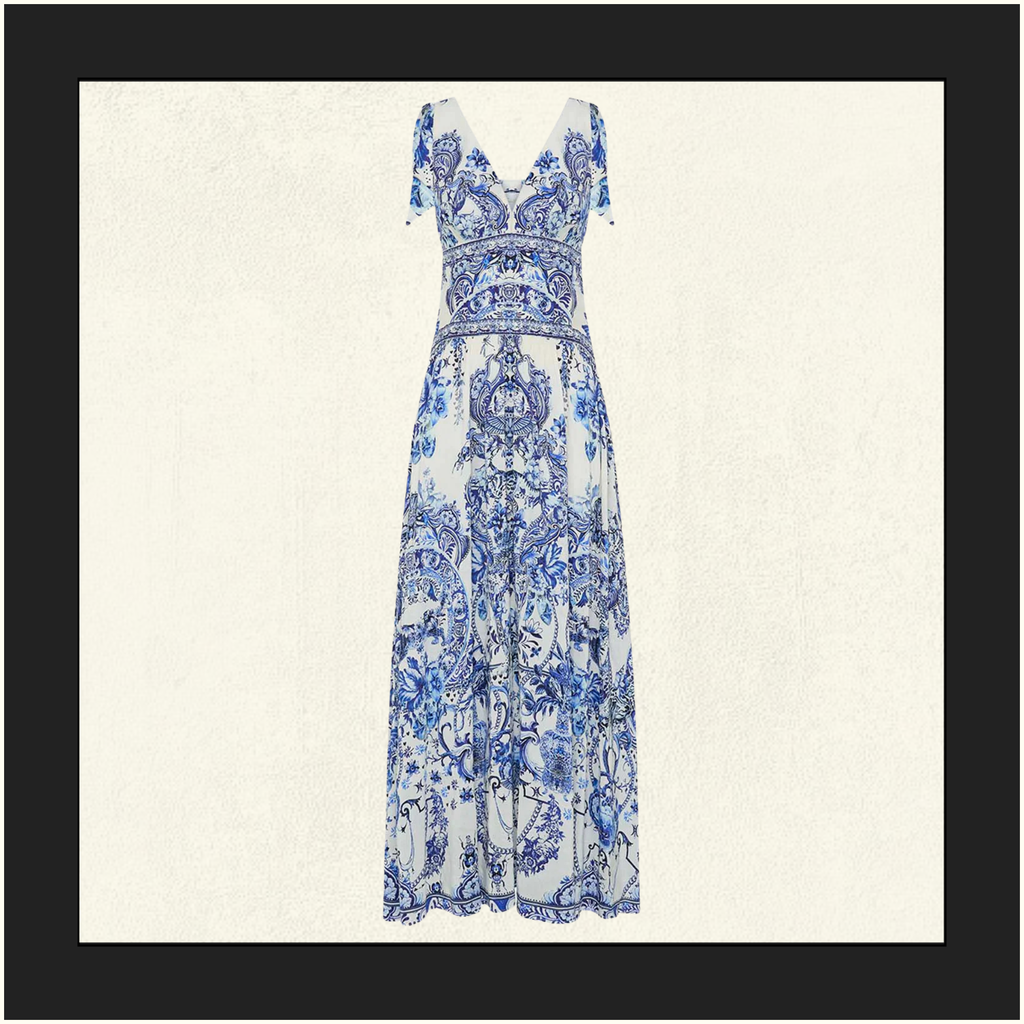 TIE SHOULDER LONG DRESS