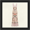 BIAS DRESS WITH MESH OVERLAY