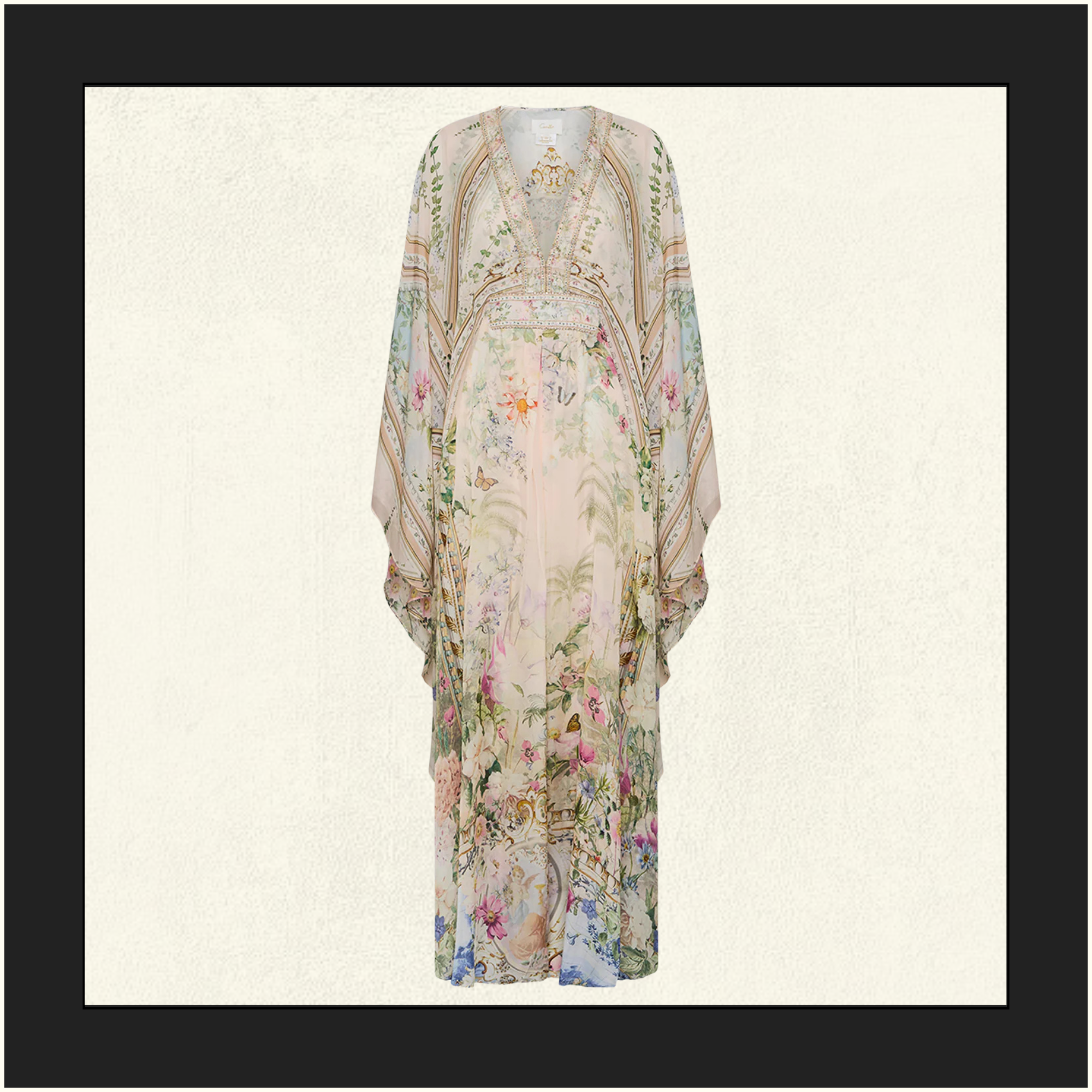 LONG KAFTAN WITH WAIST DETAIL