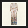 PETAL SLEEVE LONG DRESS