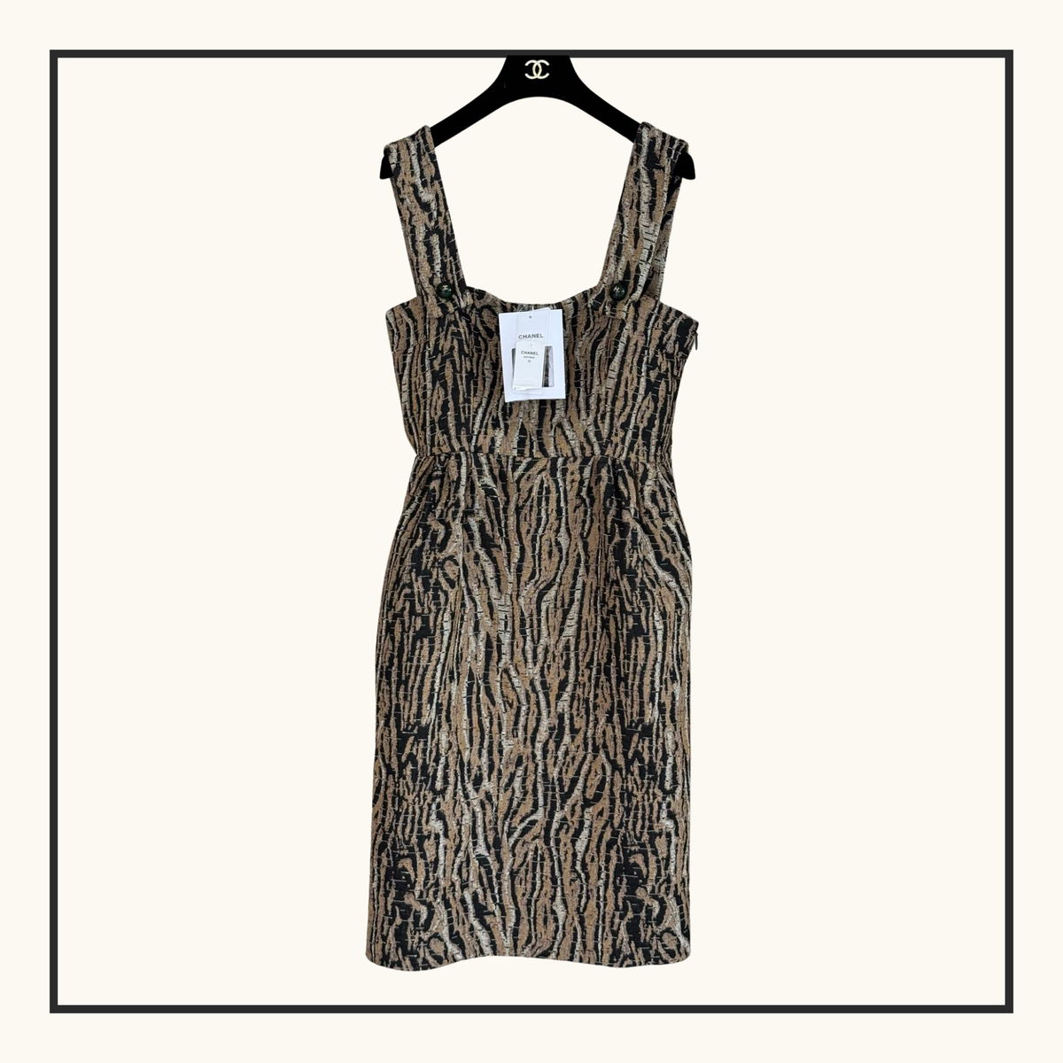 COTTON SILK MIDI DRESS