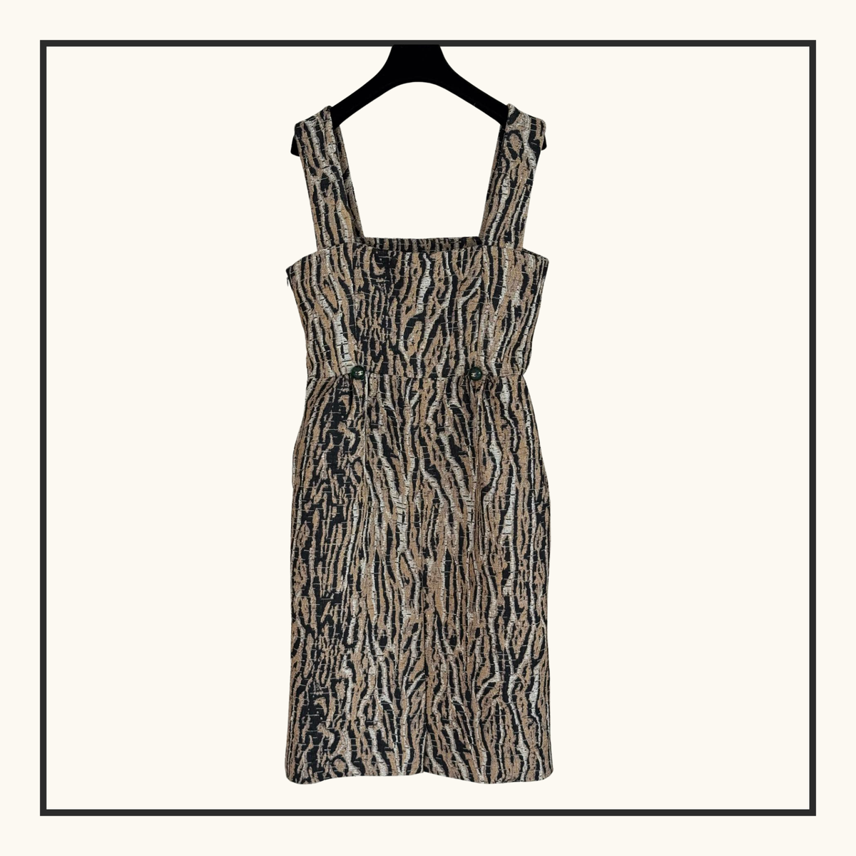 COTTON SILK MIDI DRESS