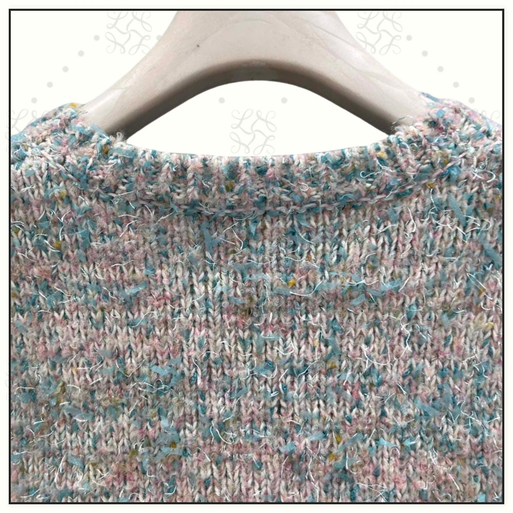 CASHMERE KNIT SWEATER WITH DRAWSTRING WAIST