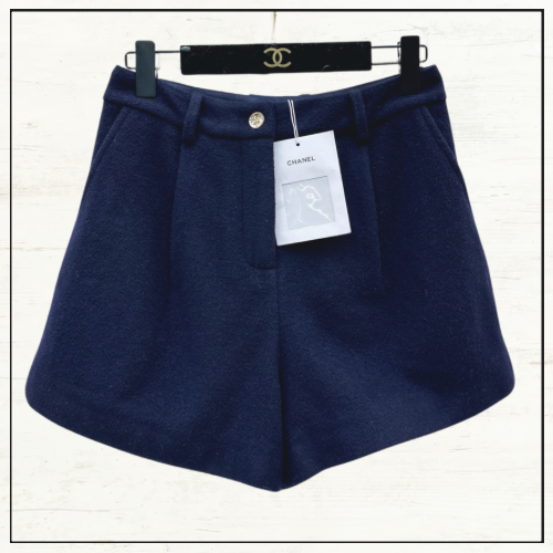 WOOL & CASHMERE NAVY JACKET & SHORTS