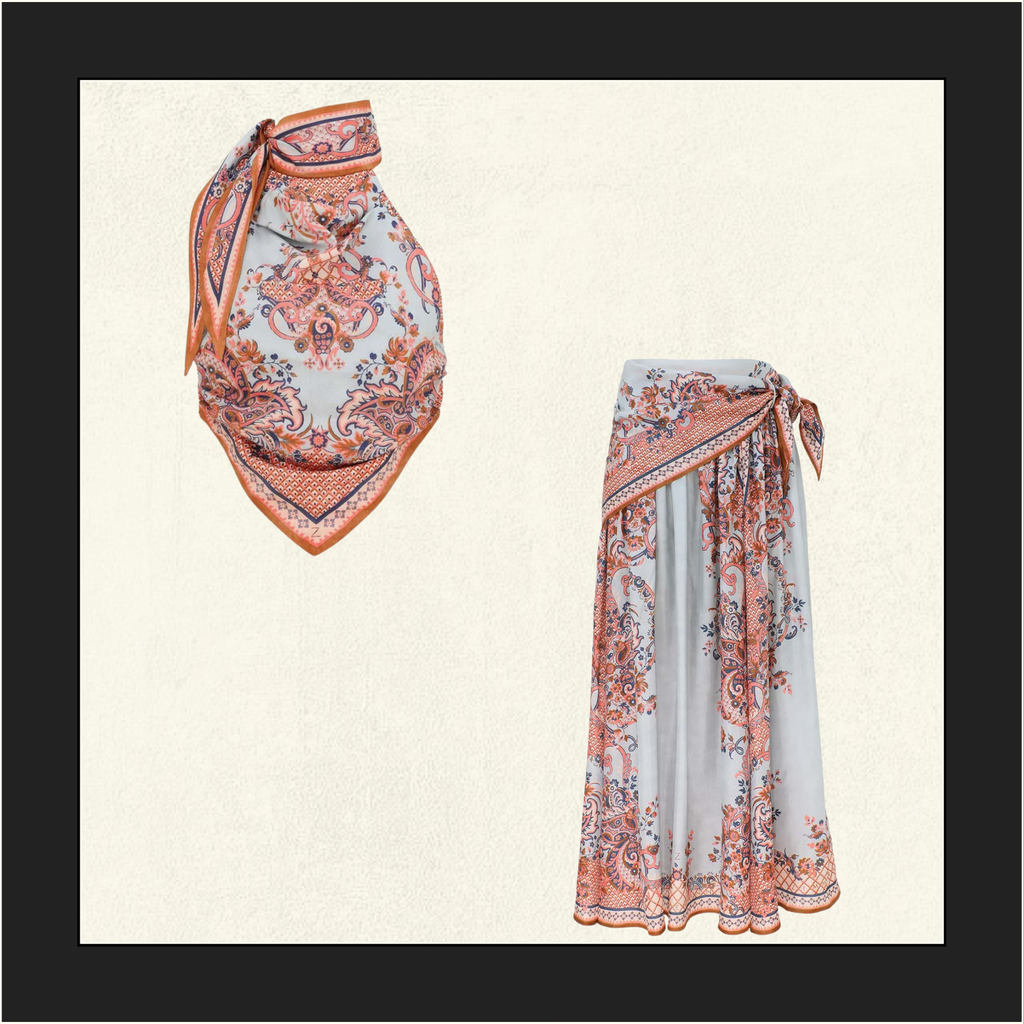 ASTER SCARF BODICE & MIDI SKIRT