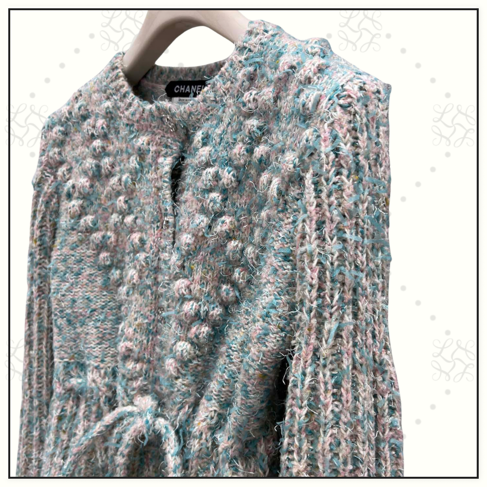 CASHMERE KNIT SWEATER WITH DRAWSTRING WAIST