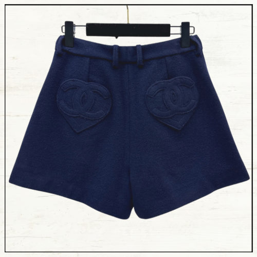 WOOL & CASHMERE NAVY JACKET & SHORTS