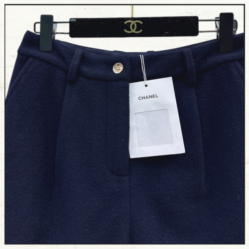 WOOL & CASHMERE NAVY JACKET & SHORTS