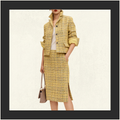 TWEED JACKET & MIDI SKIRT